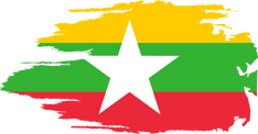 Grunge Myanmar Flag Illustration