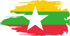 Grunge Myanmar Flag Illustration